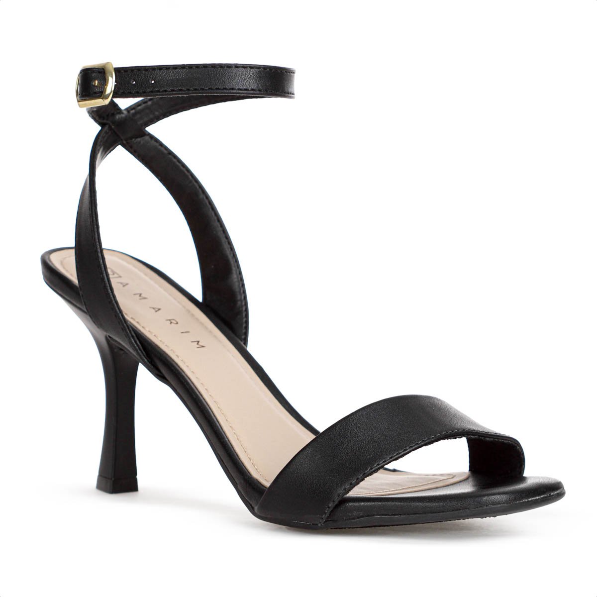 Sandalia Ramarim Salto Alto Social Plus Preto - Feminino 