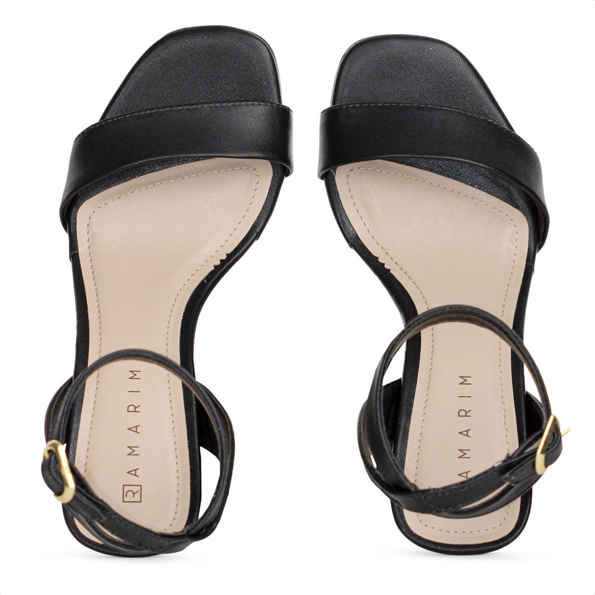 Sandalia Ramarim Salto Alto Social Plus Preto - Feminino  Preto 5