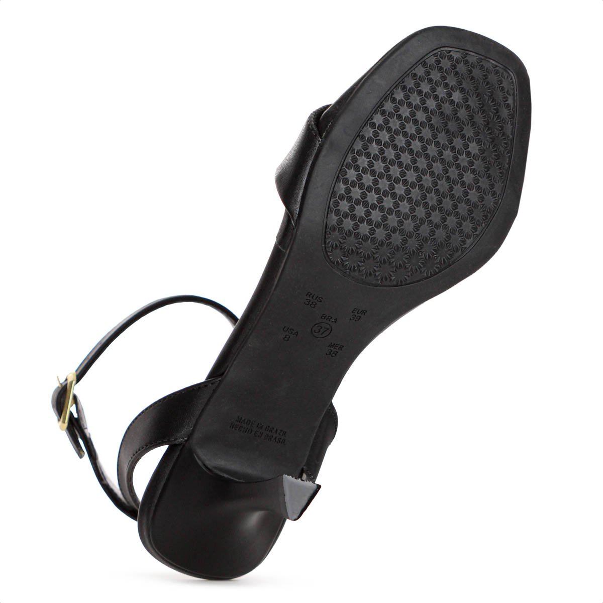 Sandalia Ramarim Salto Alto Social Plus Preto - Feminino  Preto 7