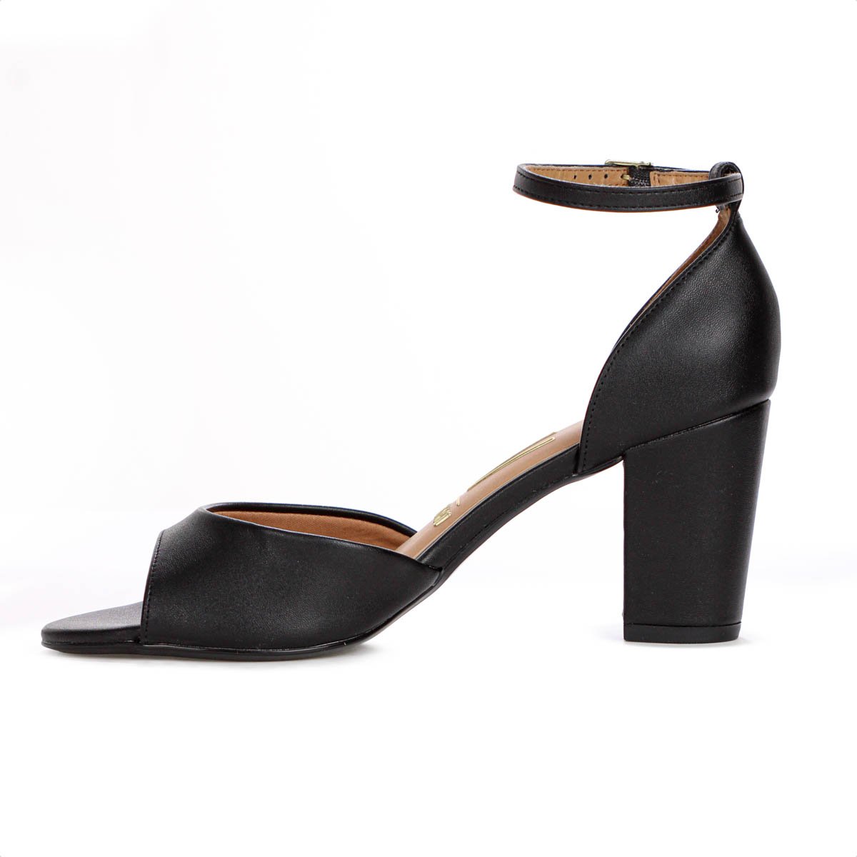 Sandalia Vizzano Salto Medio Grosso  Preto - Feminino Preto 3