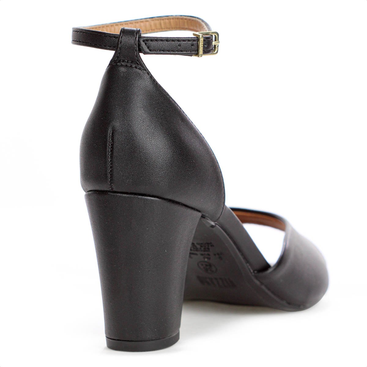 Sandalia Vizzano Salto Medio Grosso  Preto - Feminino Preto 6