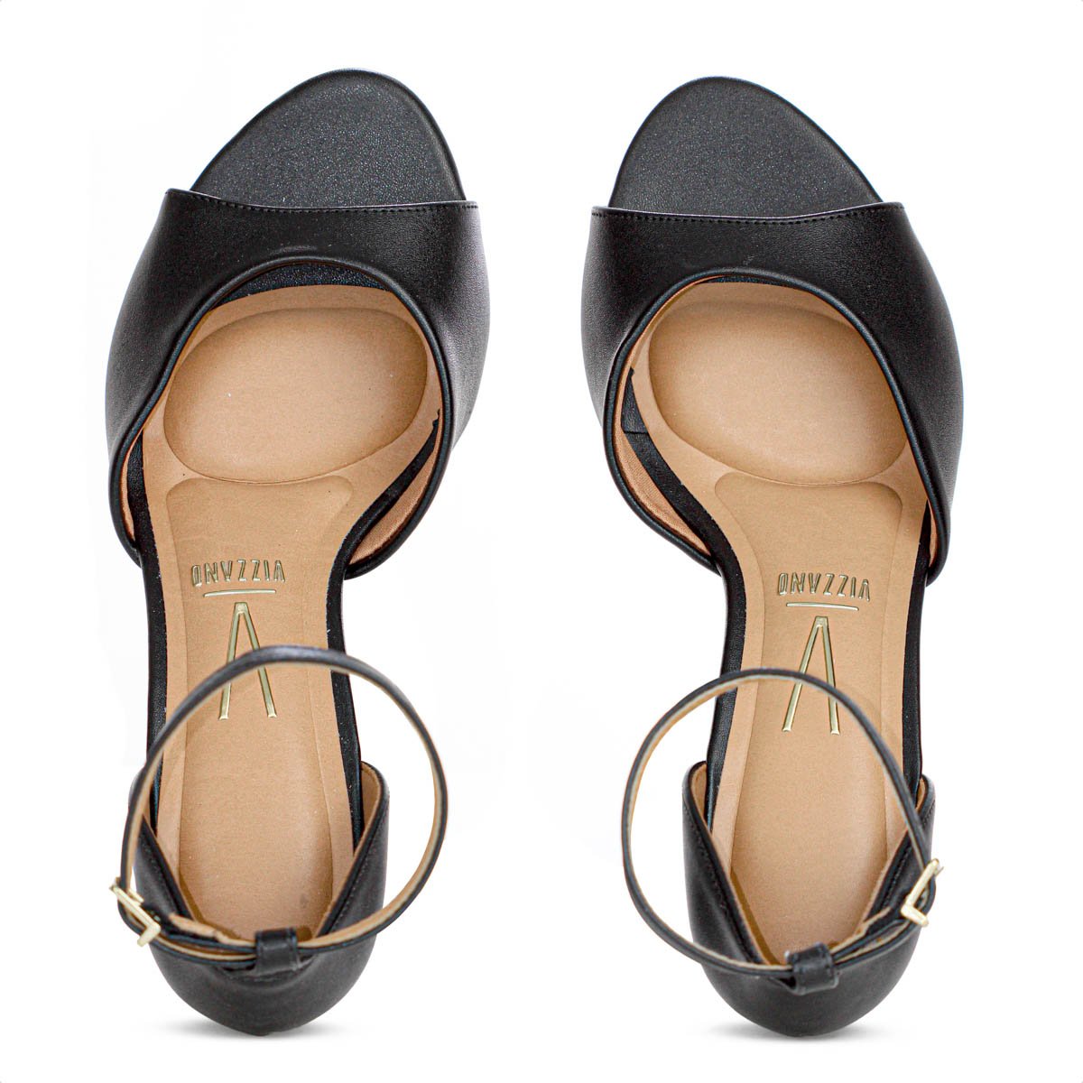 Sandalia Vizzano Salto Medio Grosso  Preto - Feminino Preto 7