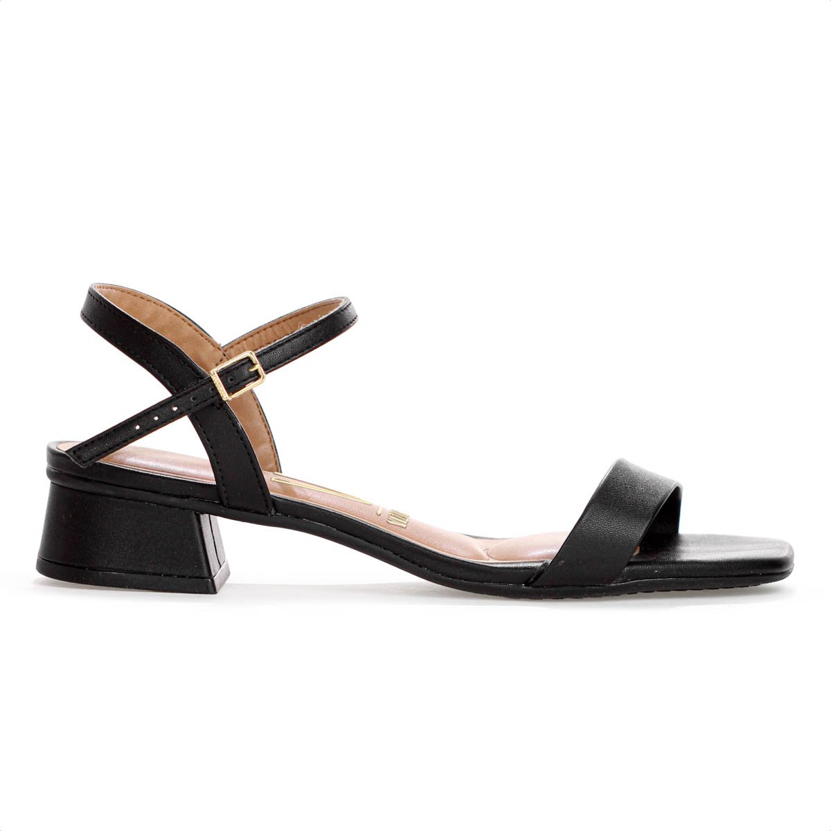 Sandalia Vizzano Salto Baixo Pelica Preto - Feminino Preto 2