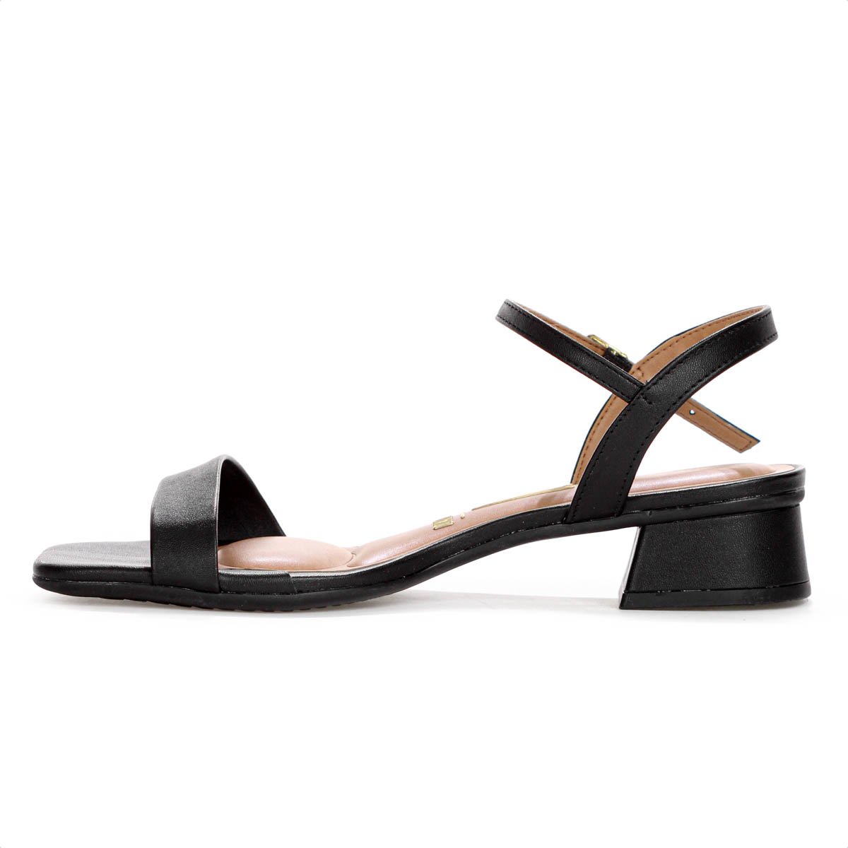 Sandalia Vizzano Salto Baixo Pelica Preto - Feminino Preto 3