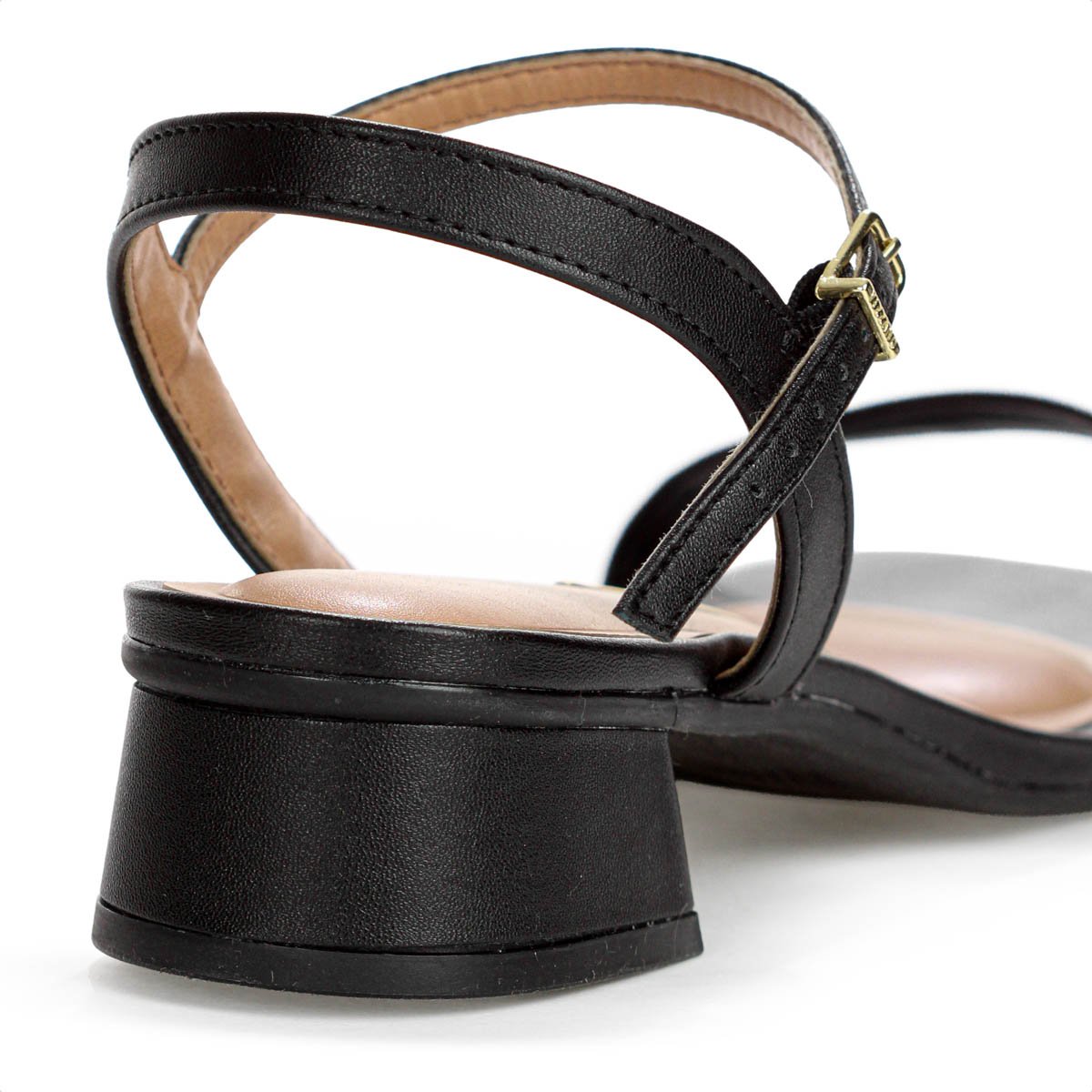 Sandalia Vizzano Salto Baixo Pelica Preto - Feminino Preto 9