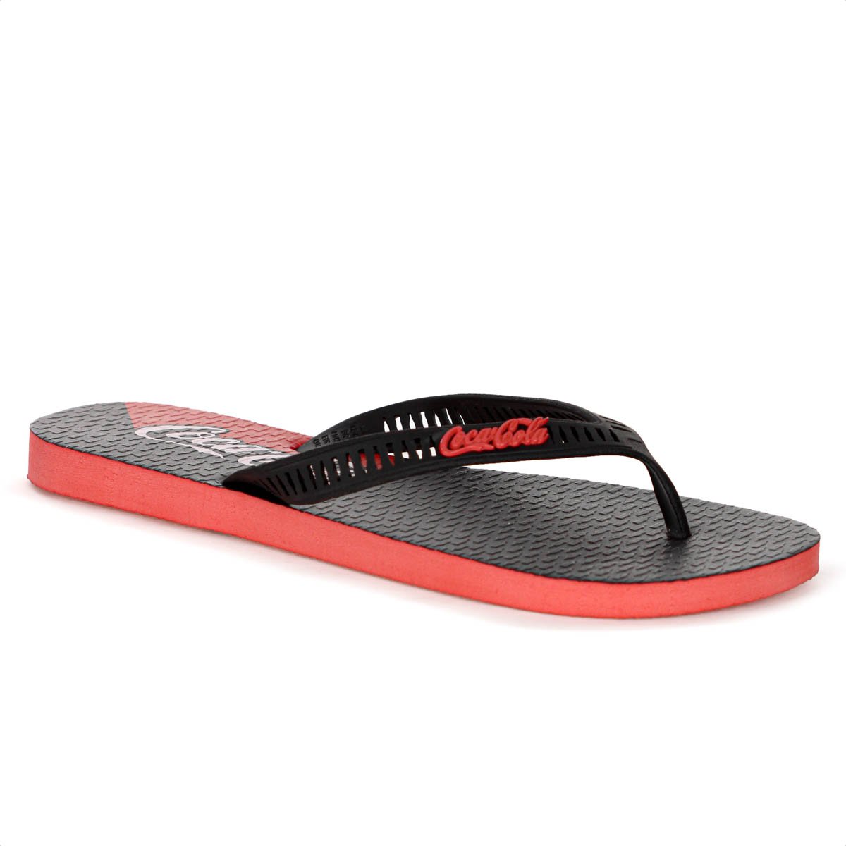 Chinelo Coca Cola Shadow Preto e Vermelho - Masculino Preto 3