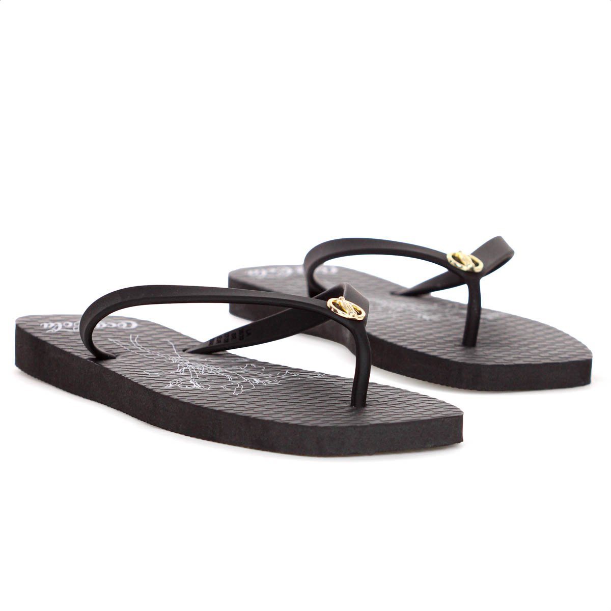 Chinelo Coca Cola Square Lilium Preto - Feminino  Preto 6