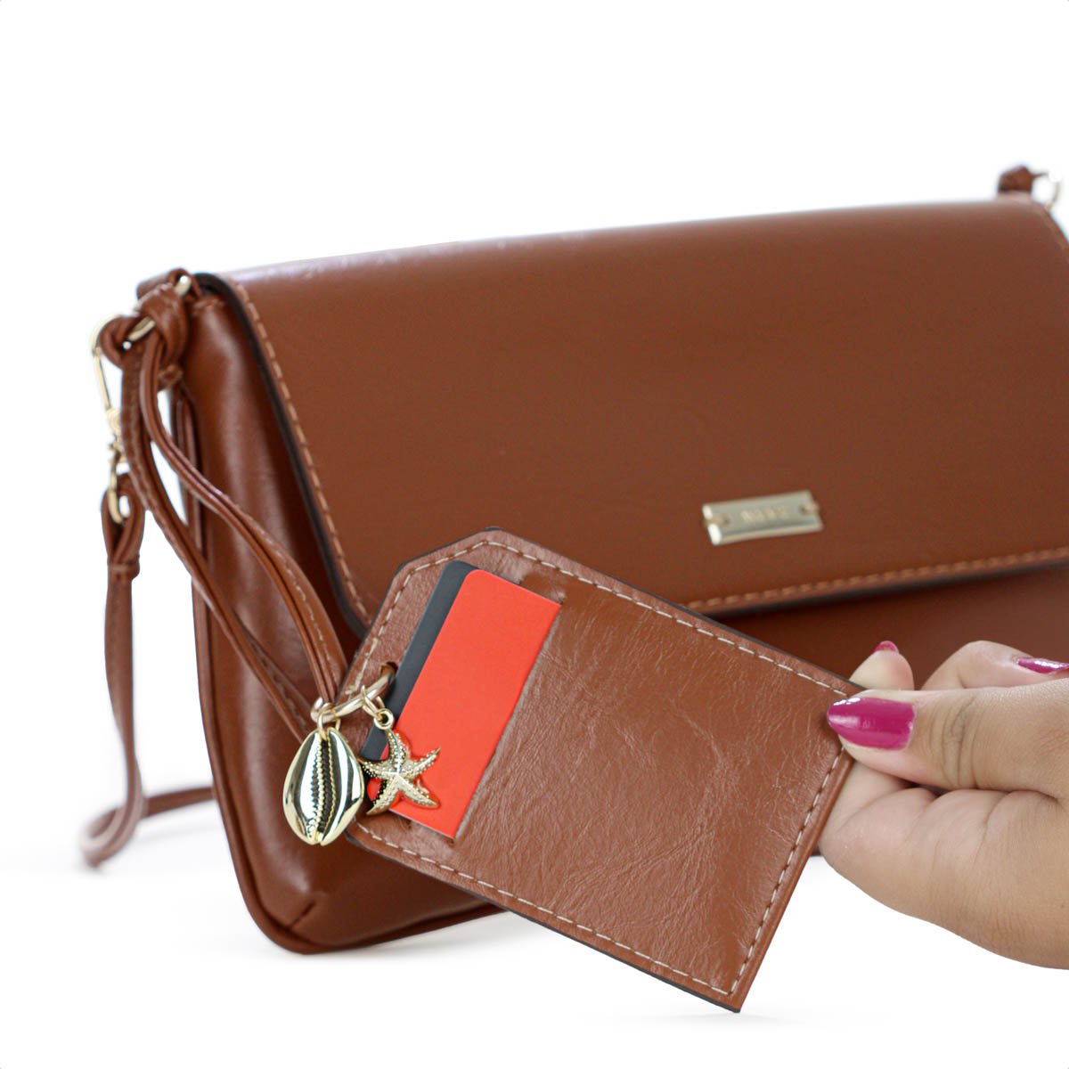 Bolsa Media Anacapri Tiracolo Urban Marrom - Feminino Marrom 9