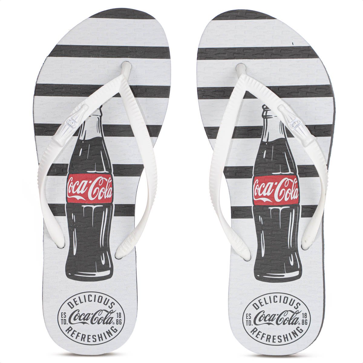 Chinelo Coca Cola Delicious Branco - Feminino