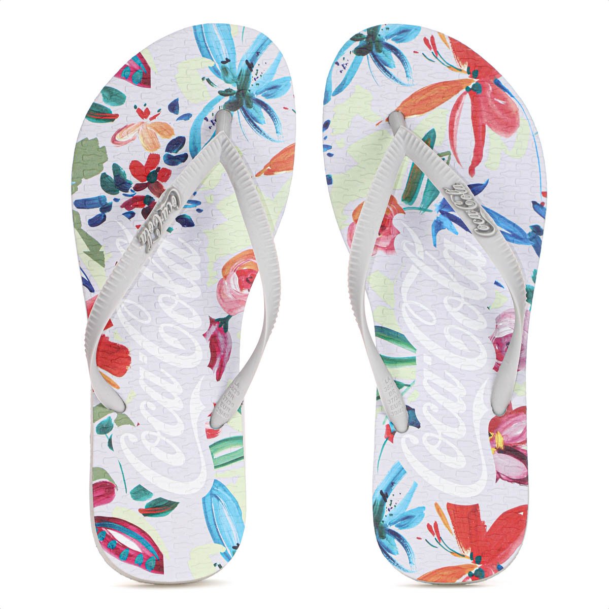 Chinelo Coca Cola Bahai Cinza - Feminino