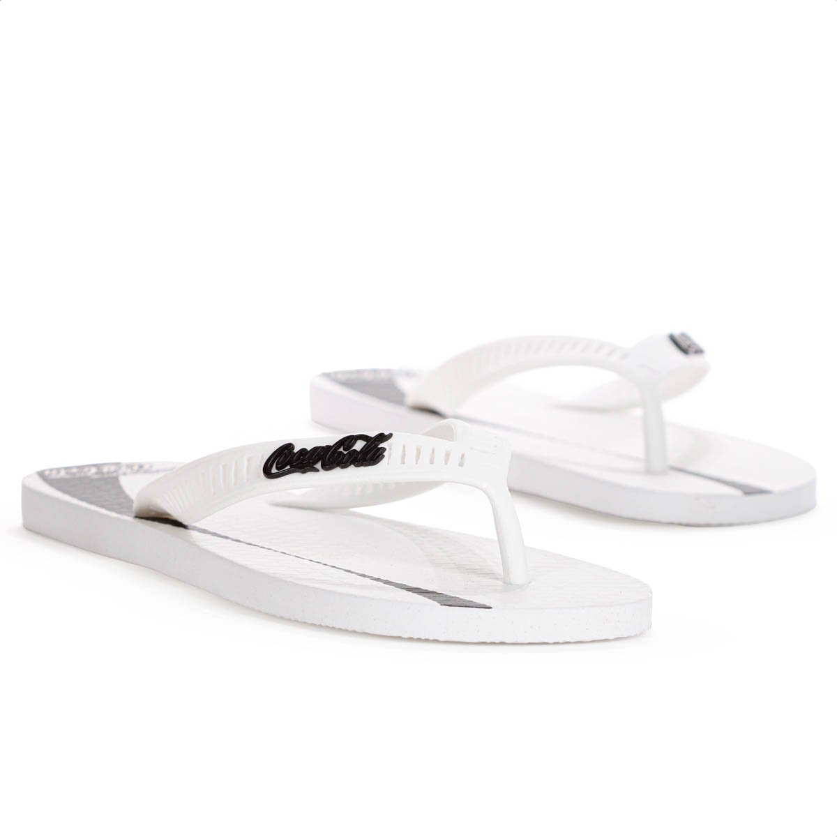 Chinelo Coca Cola Share a Coke Branco e Preto - Masculino Branco 5