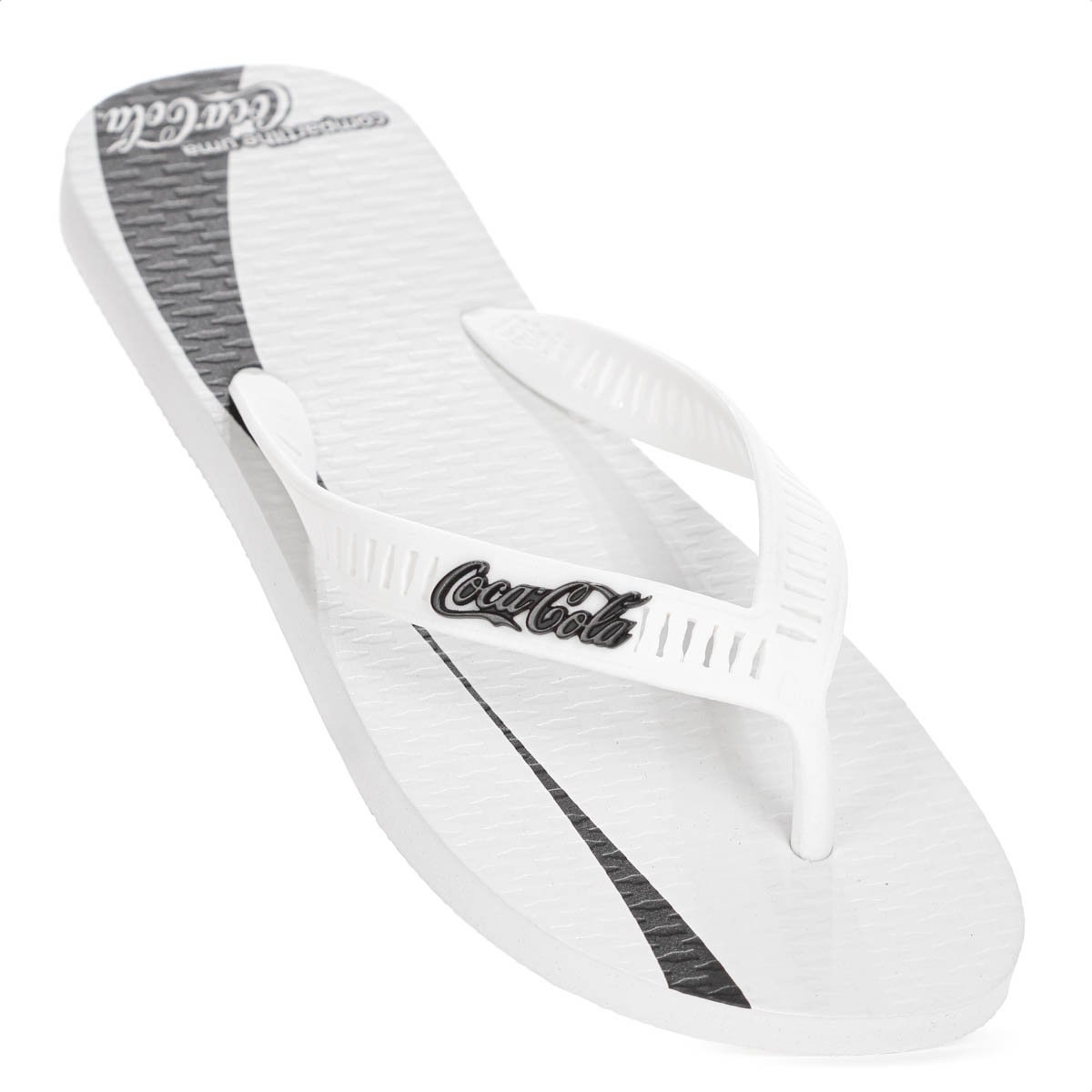 Chinelo Coca Cola Share a Coke Branco e Preto - Masculino Branco 6
