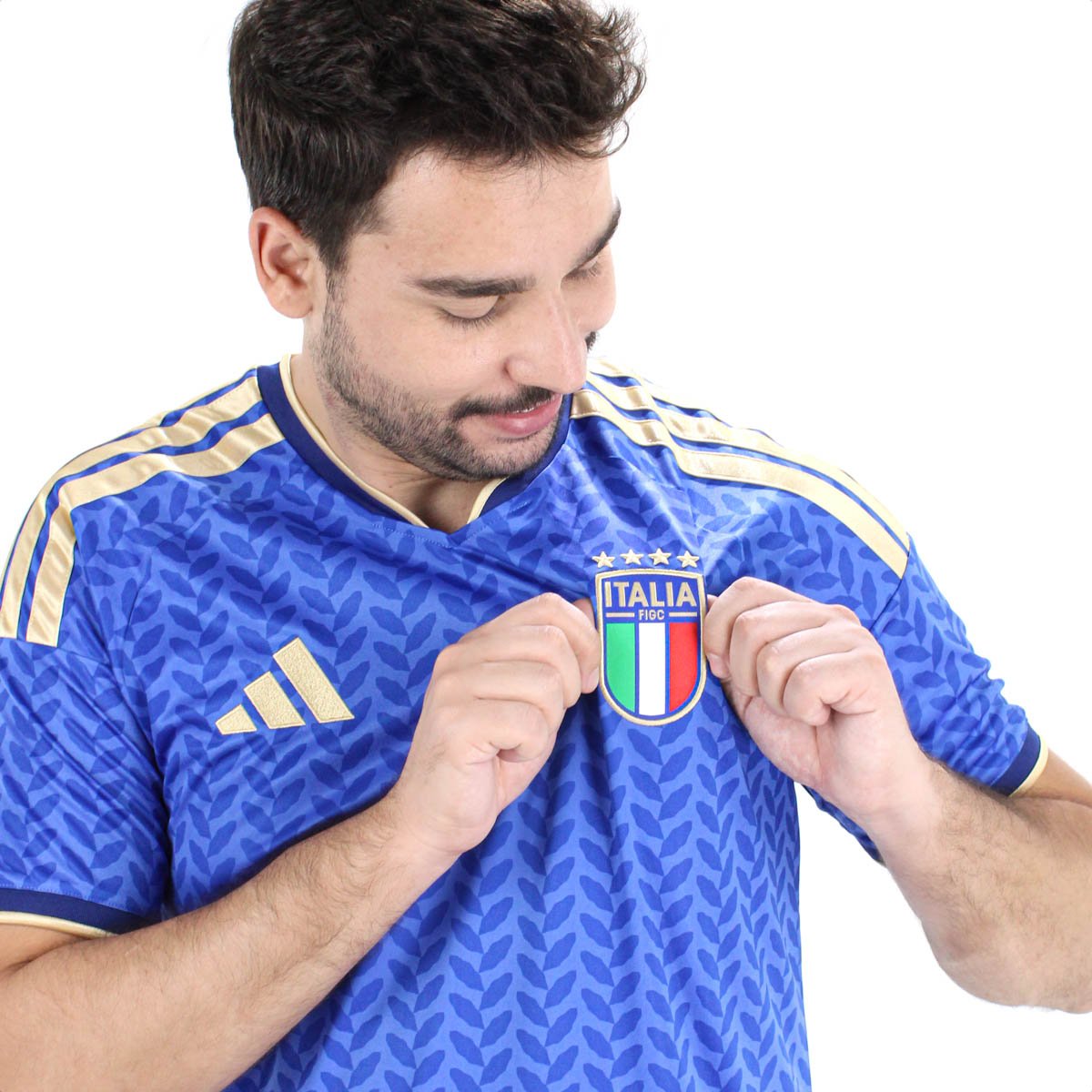 Camisa Adidas Selecao Italia I Torcedor 26 Azul - Masculino Azul 10