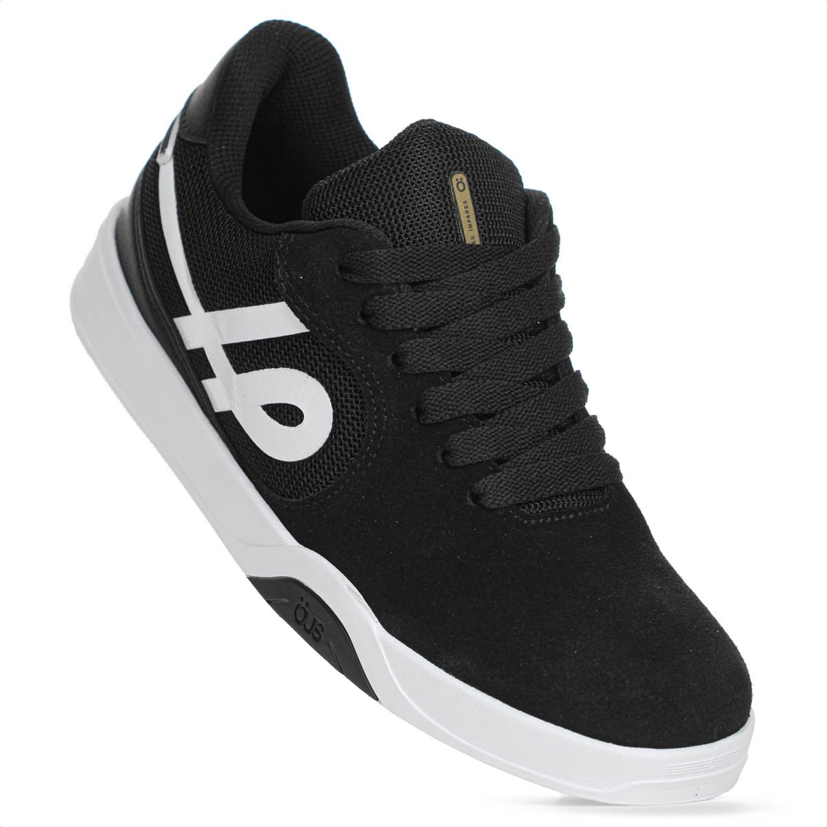 Tenis Ous Imigrante Preto e Branco - Masculino Preto 4