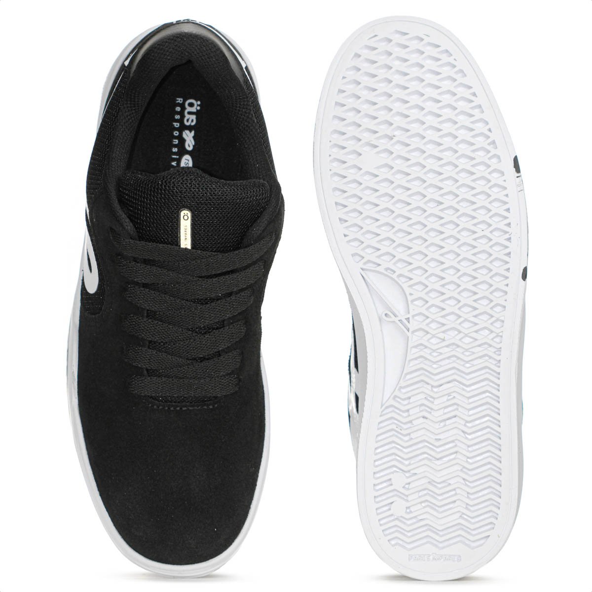 Tenis Ous Imigrante Preto e Branco - Masculino Preto 5