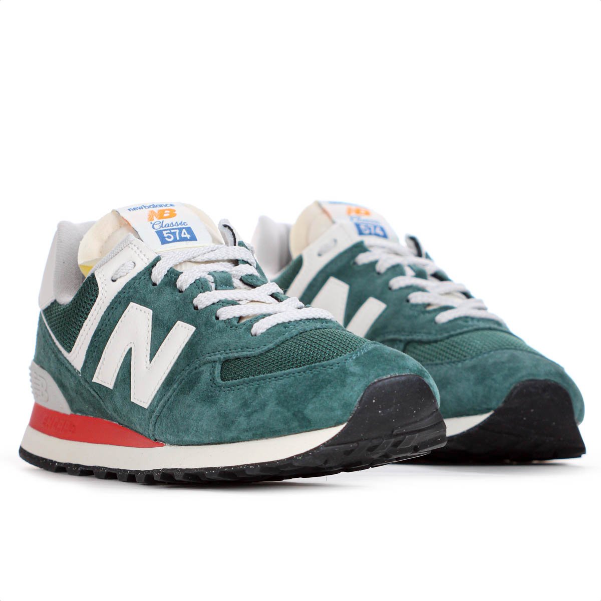 Tenis New Balance 574v2 Verde Branco e Vermelho - Feminino Verde 4