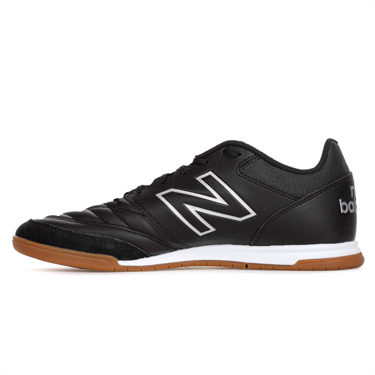 Chuteira New Balance Futsal 442 V2 Team In Preto Prata e Vermelho - Masculino Preto 2