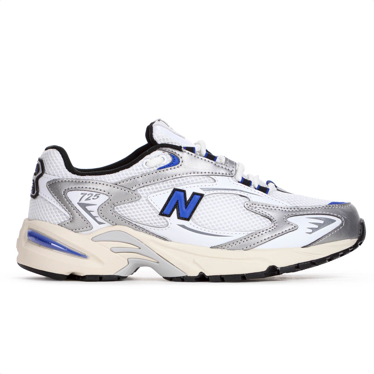 Tenis New Balance 725 Branco Azul e Prata - Masculino