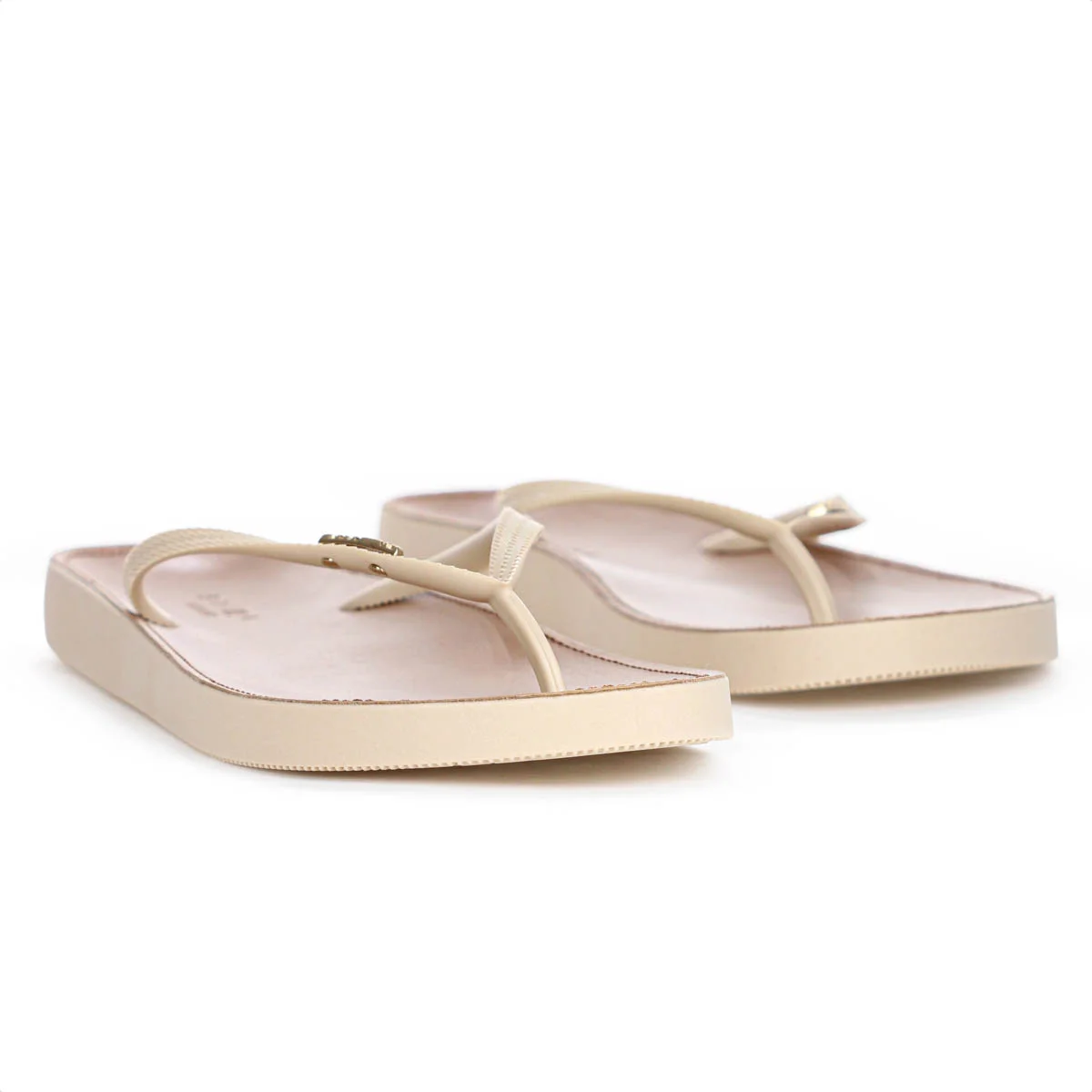 Chinelo Brizza Arezzo Recouro Fit Bege e Marrom - Feminino Bege 2