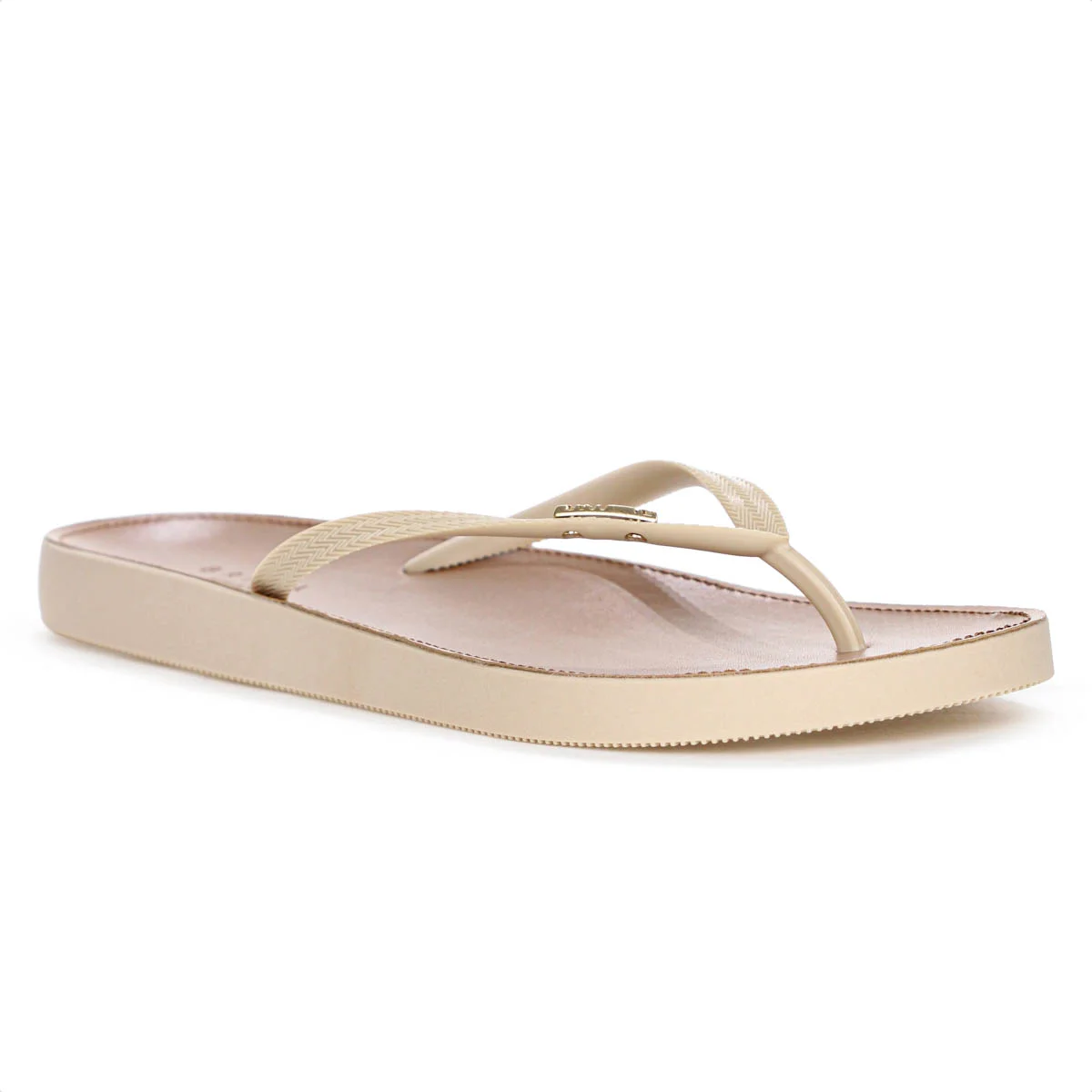 Chinelo Brizza Arezzo Recouro Fit Bege e Marrom - Feminino Bege 3