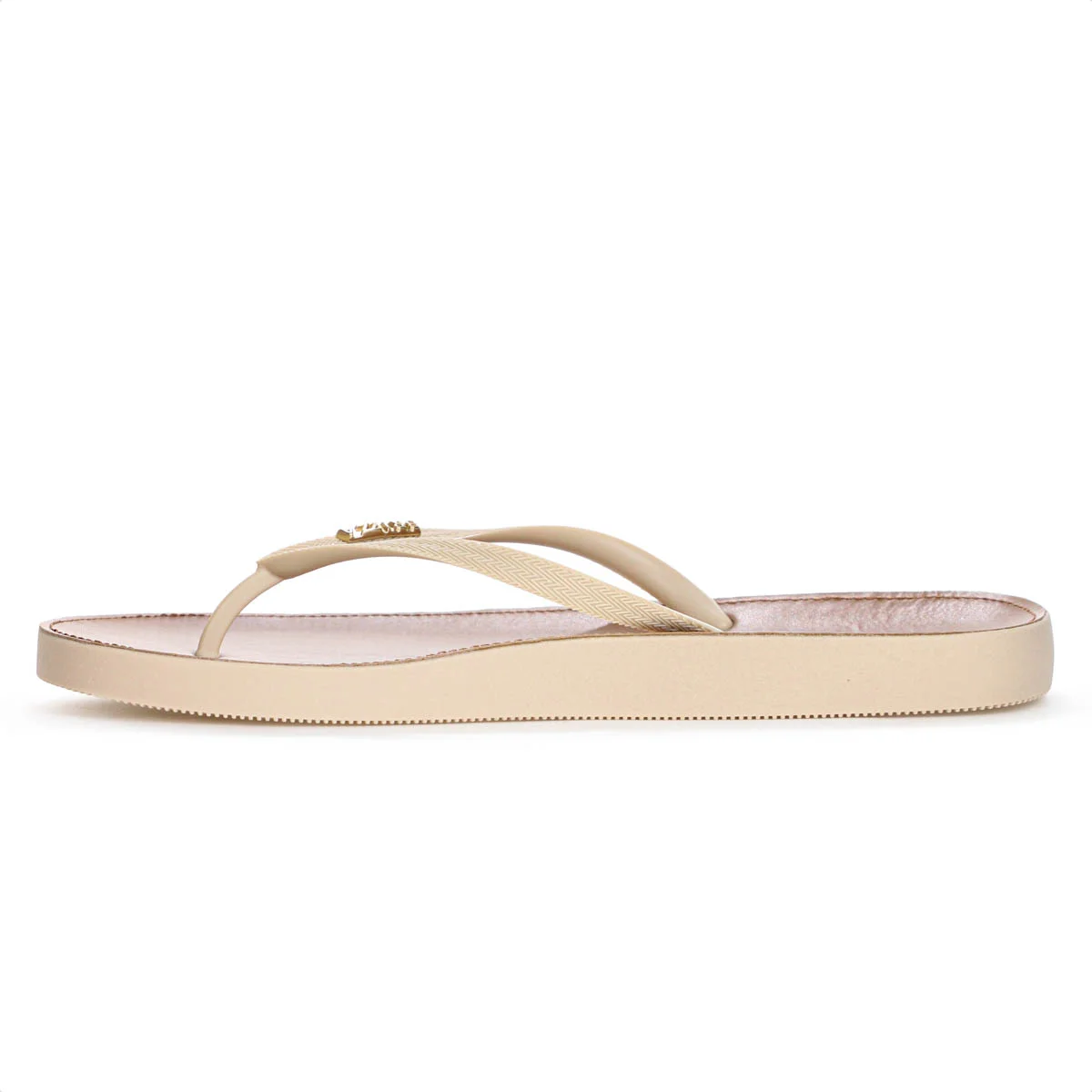 Chinelo Brizza Arezzo Recouro Fit Bege e Marrom - Feminino Bege 5