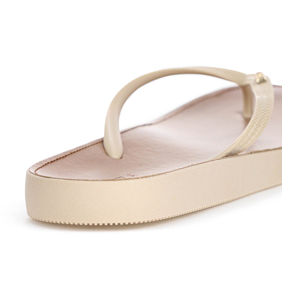 Chinelo Brizza Arezzo Recouro Fit Bege e Marrom - Feminino Bege 9