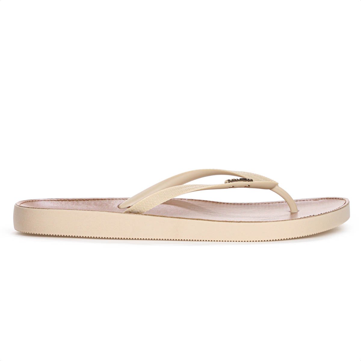 Chinelo Brizza Arezzo Recouro Fit Bege e Marrom - Feminino Bege 4