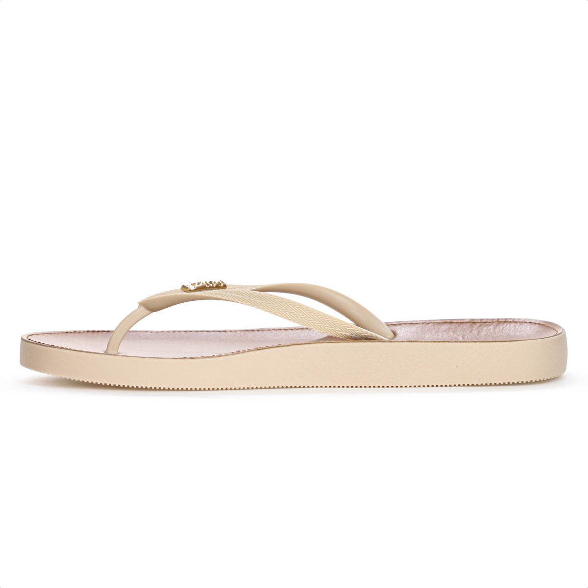Chinelo Brizza Arezzo Recouro Fit Bege e Marrom - Feminino Bege 5