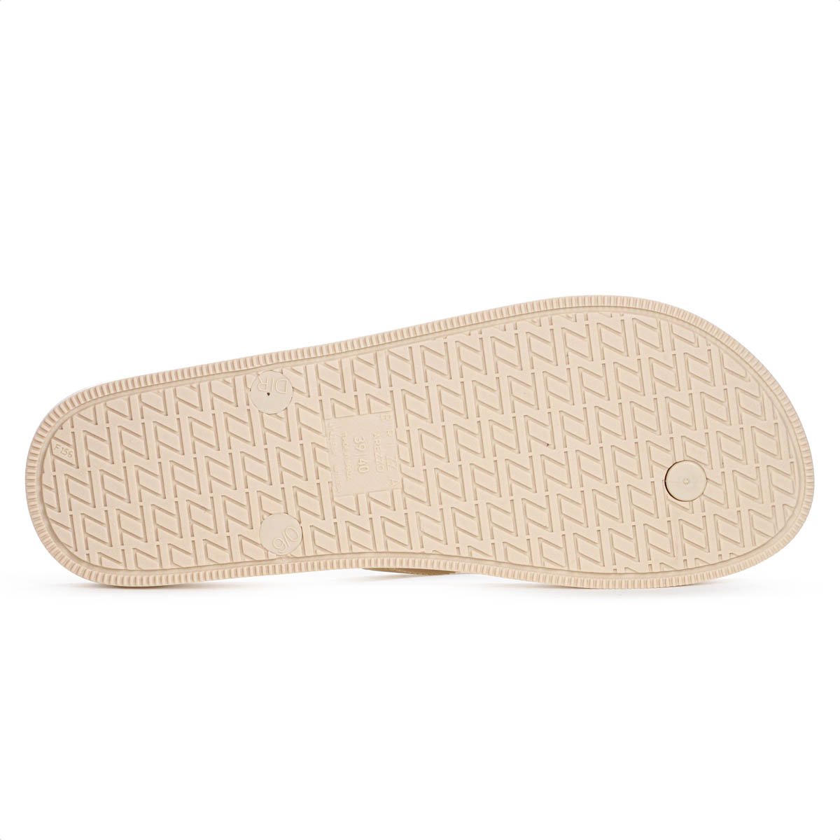 Chinelo Brizza Arezzo Recouro Fit Bege e Marrom - Feminino Bege 7
