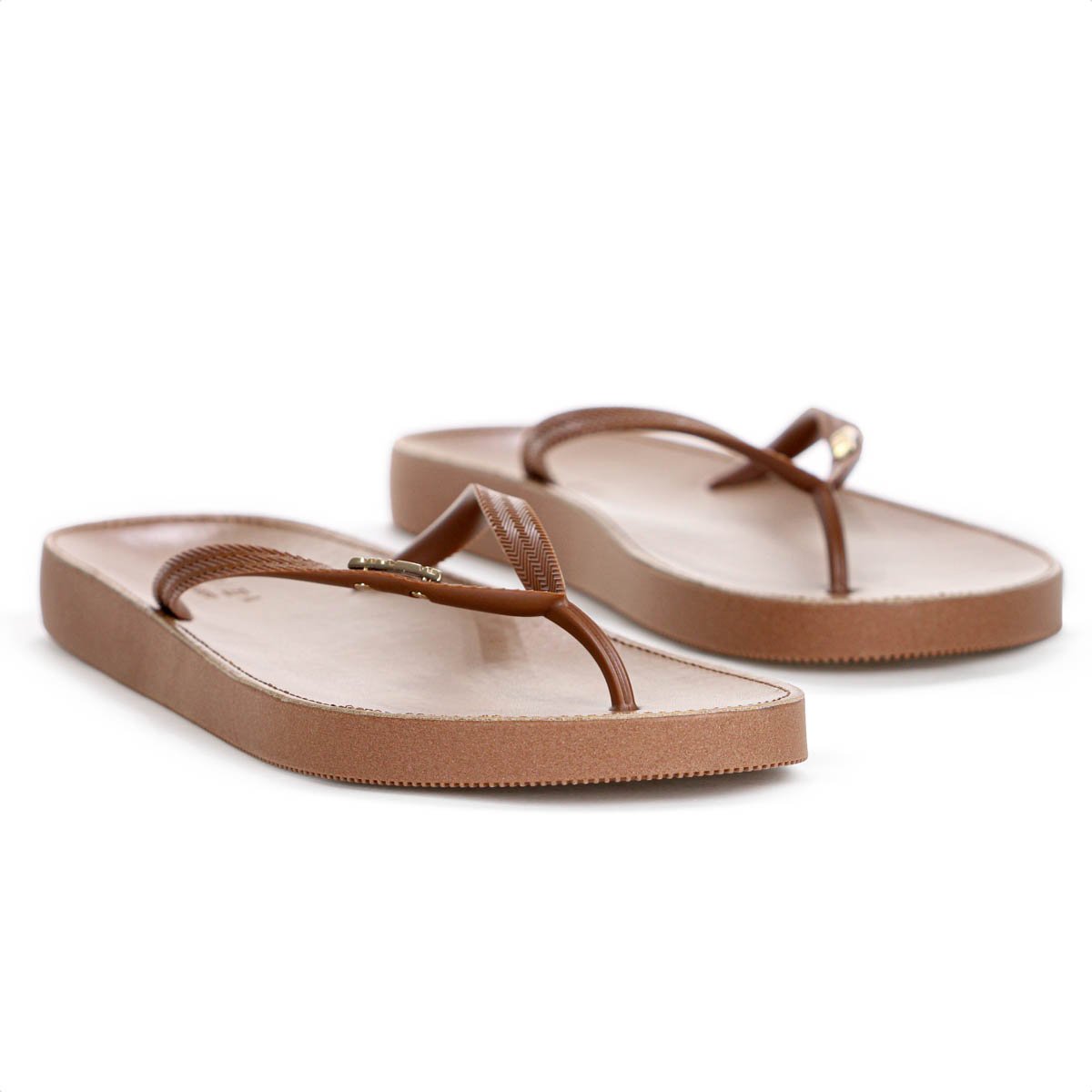 Chinelo Brizza Arezzo Recouro Fit Marrom - Feminino Marrom 2