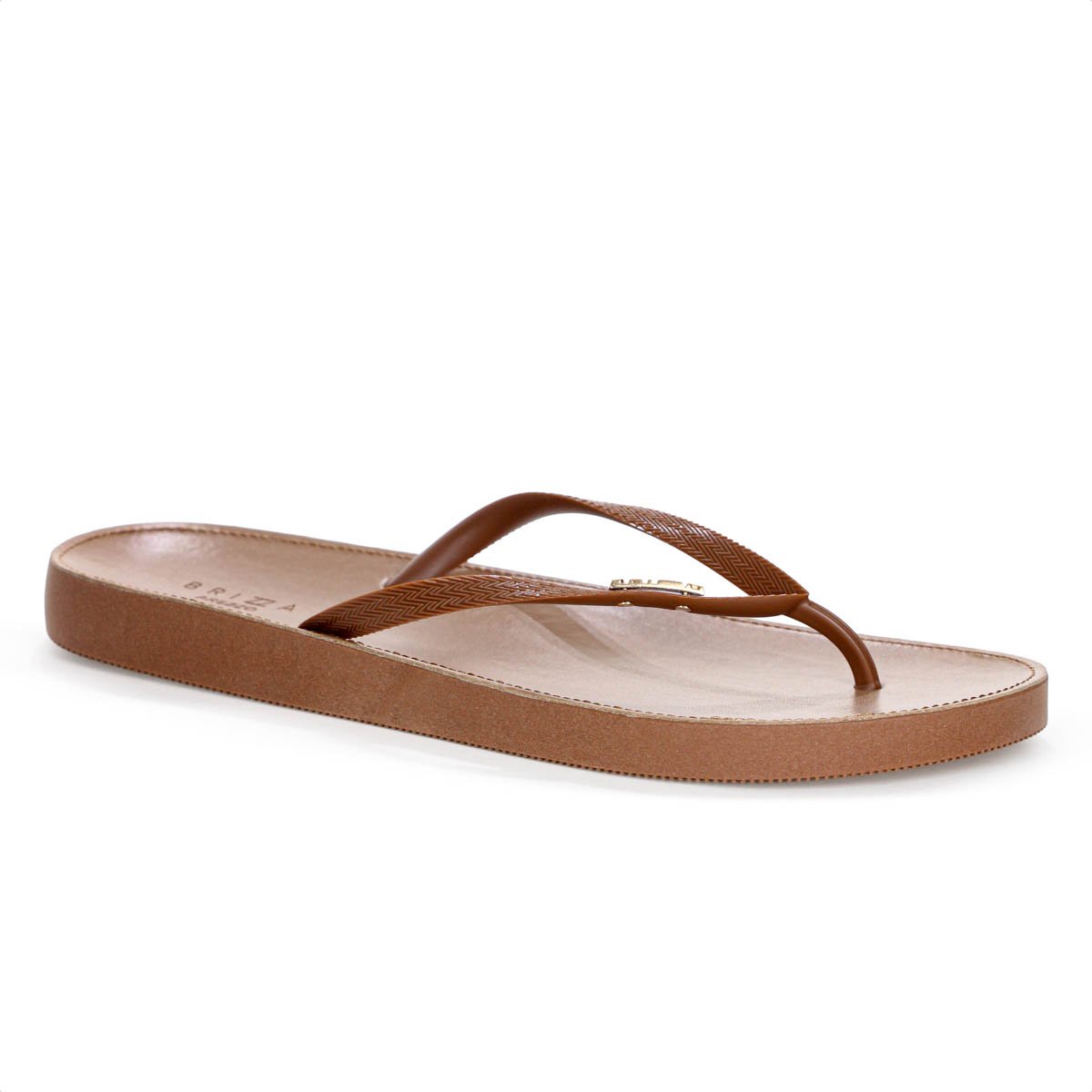Chinelo Brizza Arezzo Recouro Fit Marrom - Feminino Marrom 3