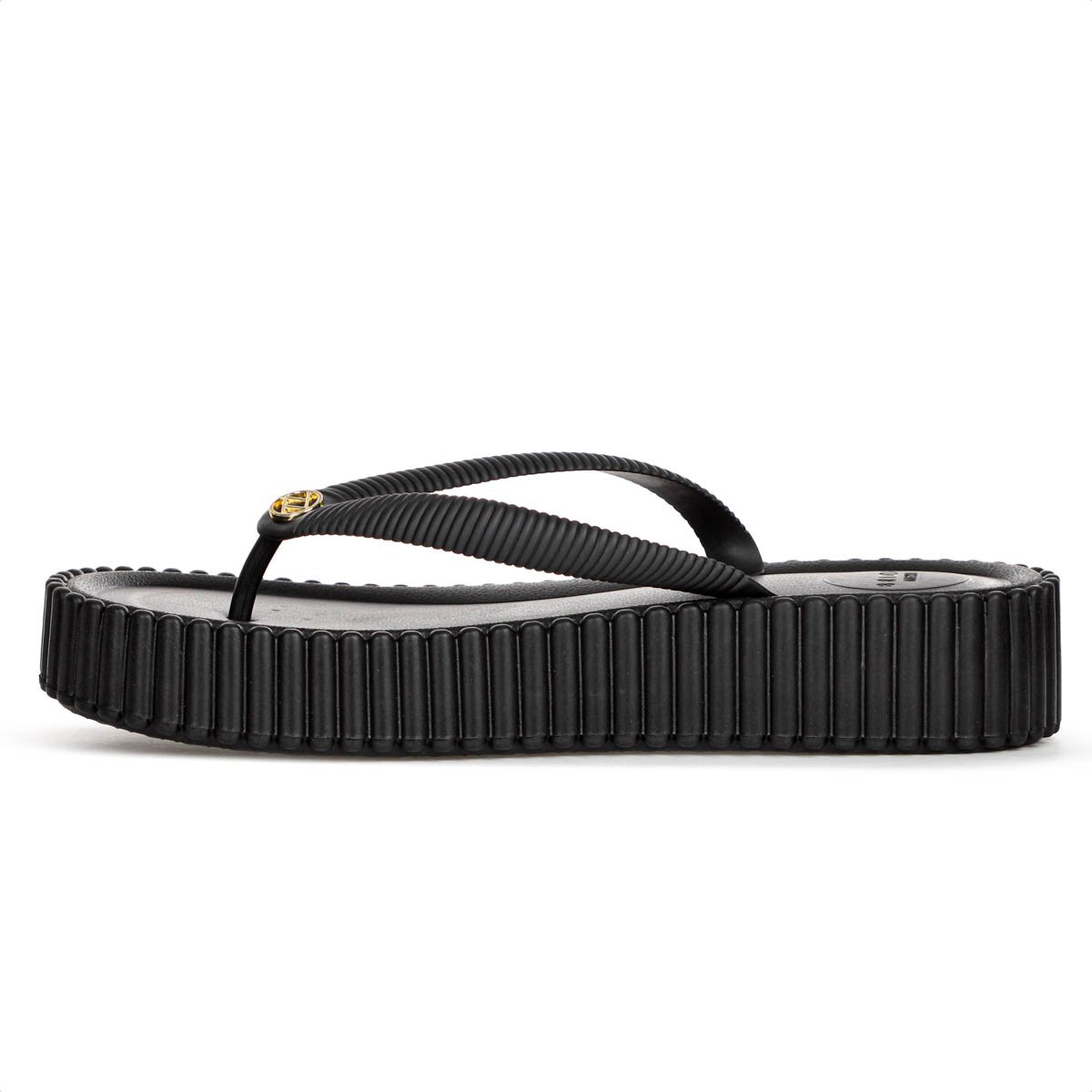 Sandalia Brizza Arezzo Flatform Flip Flop Bali Preto - Feminino Preto 4