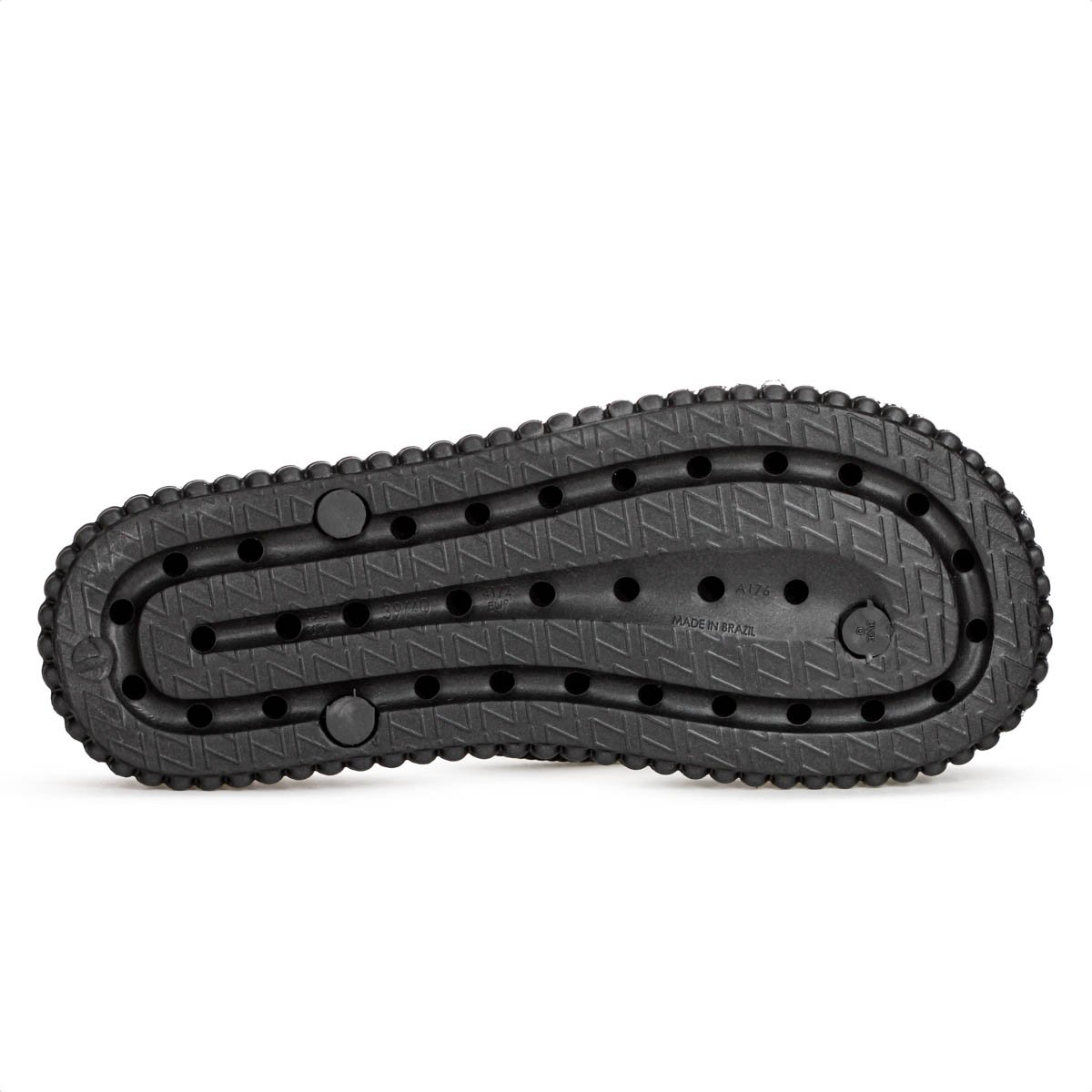 Sandalia Brizza Arezzo Flatform Flip Flop Bali Preto - Feminino Preto 6