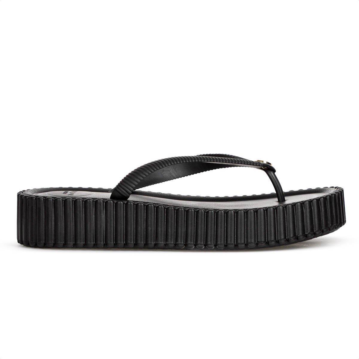Sandalia Brizza Arezzo Flatform Flip Flop Bali Preto - Feminino Preto 3