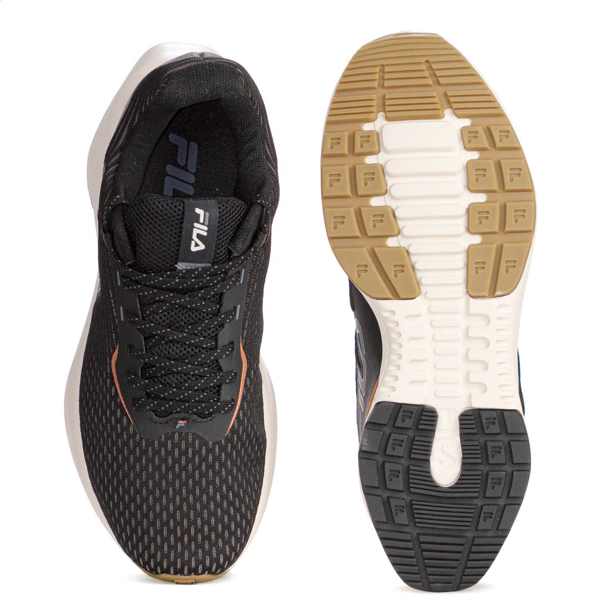 Tenis Fila Ride 2 Preto Cobre e Cinza - Feminino Preto 5