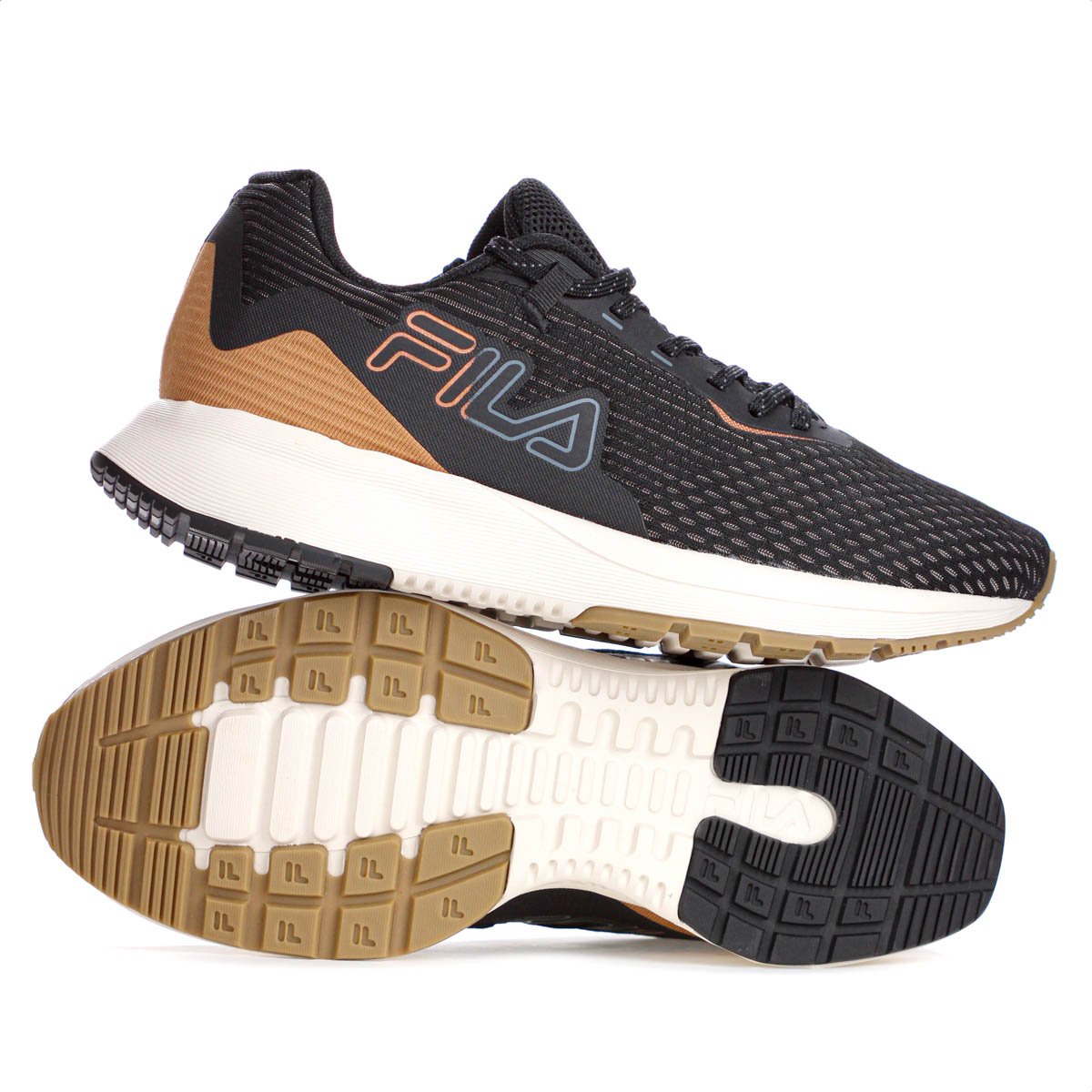 Tenis Fila Ride 2 Preto Cobre e Cinza - Feminino Preto 10