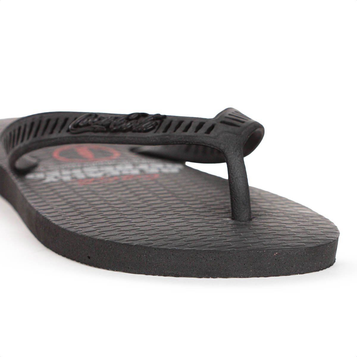 Chinelo Coca Cola Tira Vazada Live Since 1886 Preto - Masculino  Preto 9