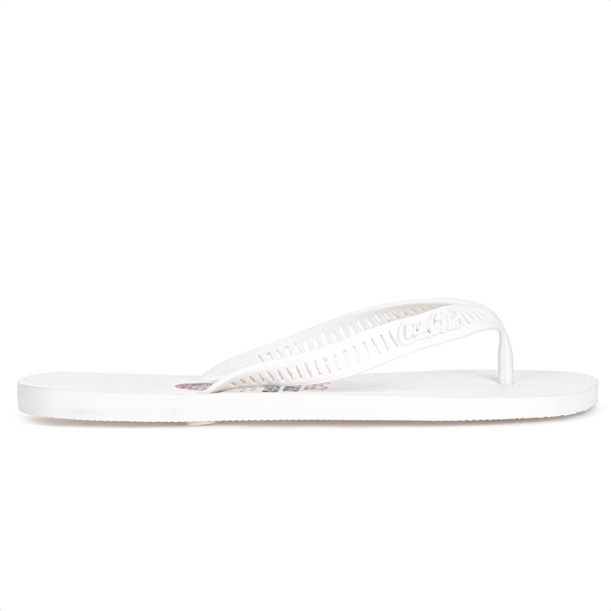 Chinelo Coca Cola Tira Vazada Live Since 1886 Branco - Masculino Branco 4