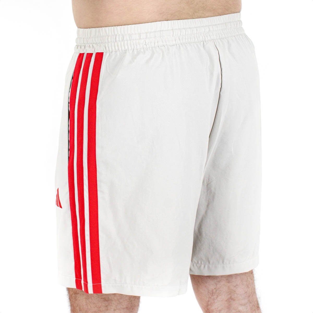 Short Adidas Chelsea 3 Listras Bege e Vermelho - Masculino  Bege 8