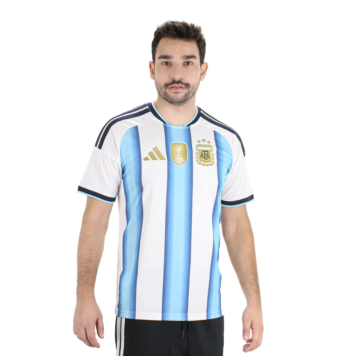 Camisa Adidas Selecao Argentina I Torcedor 26 Branco e Azul - Masculino Branco/Azul 2