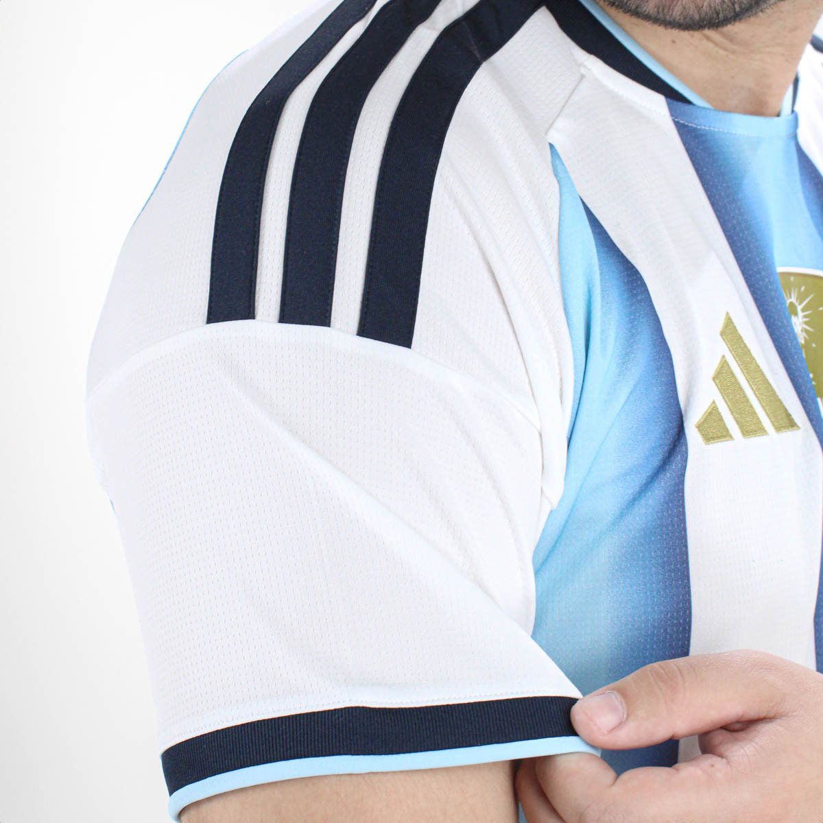 Camisa Adidas Selecao Argentina I Torcedor 26 Branco e Azul - Masculino Branco/Azul 8