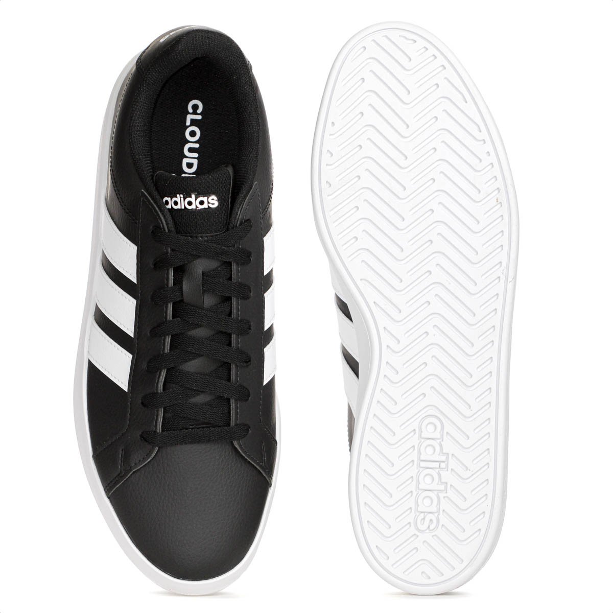 Tenis Adidas Grand Court Base 3.0 Preto e Branco - Masculino Preto 4