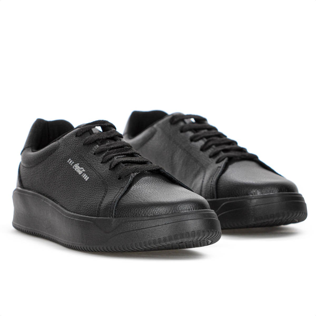 Tenis Coca Cola Space Suit Leather Preto - Masculino Preto 3
