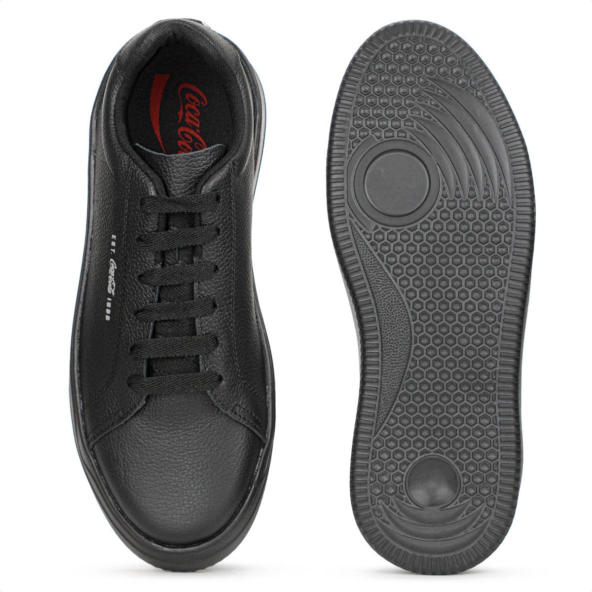 Tenis Coca Cola Space Suit Leather Preto - Masculino Preto 4