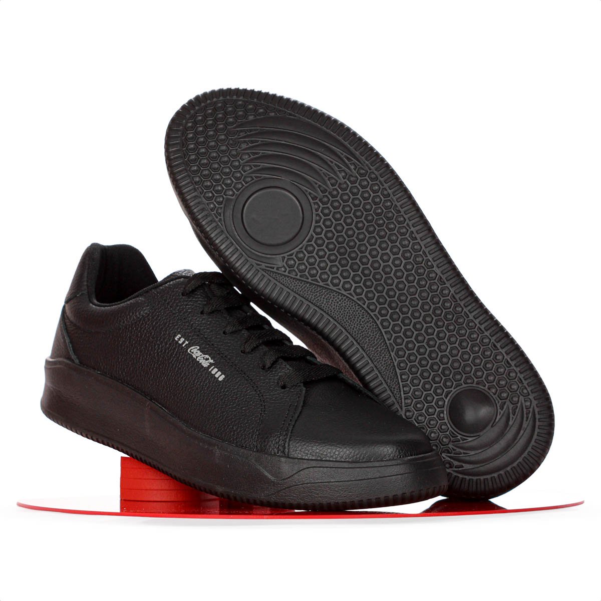 Tenis Coca Cola Space Suit Leather Preto - Masculino Preto 9