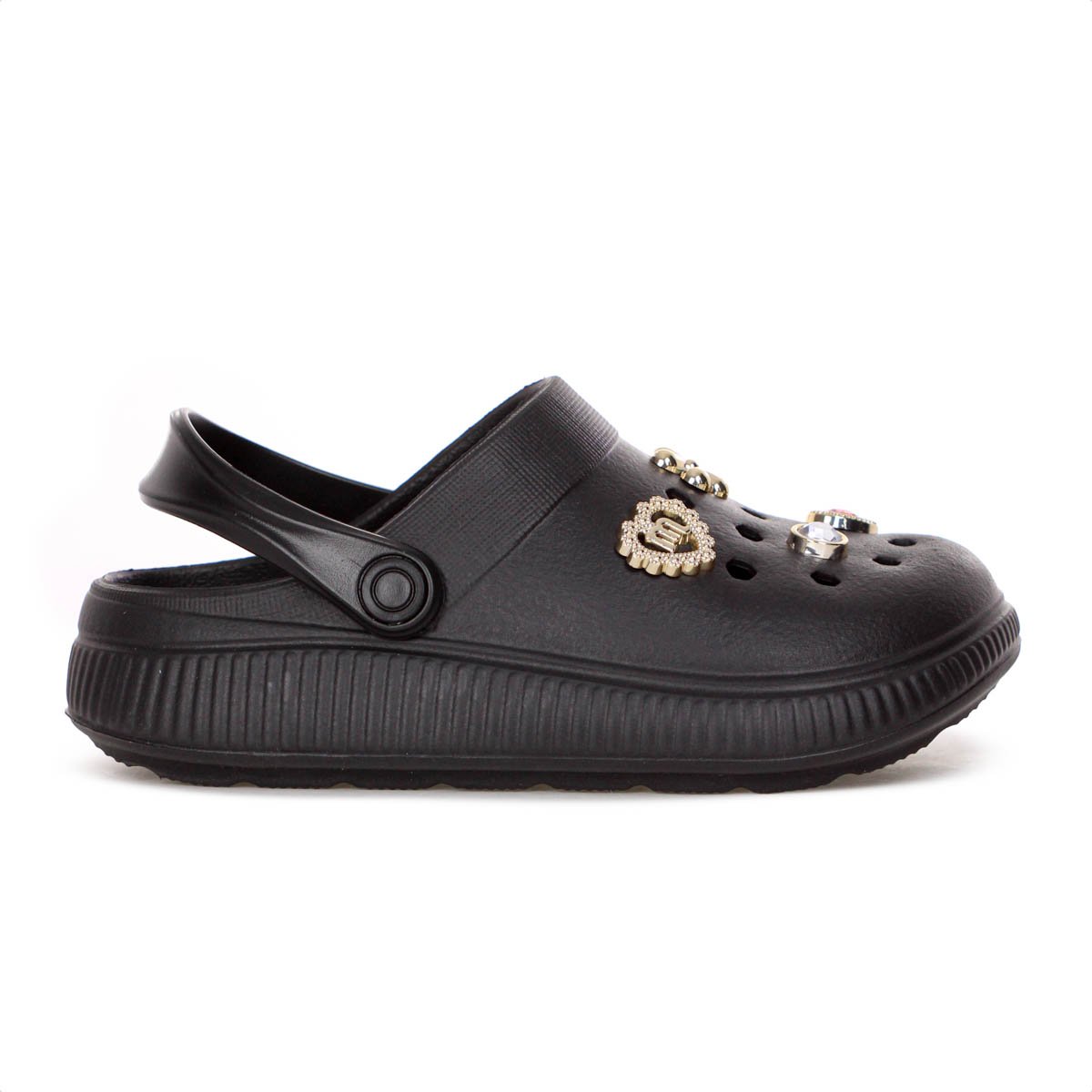 Sandalia Babuche Molekinha Clog Preto - Infantil Preto 2