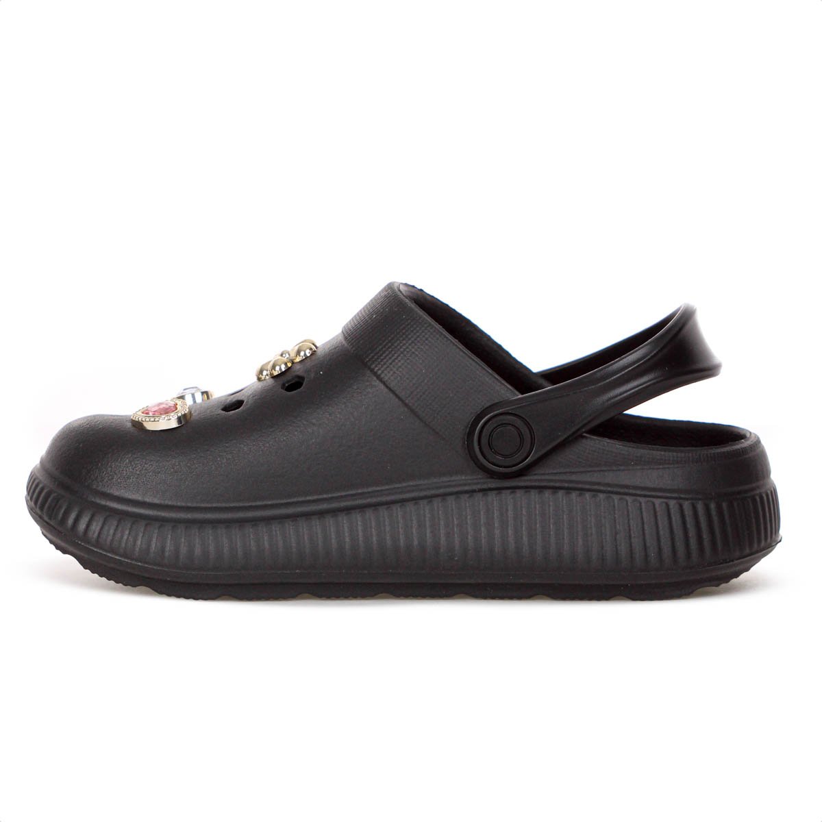 Sandalia Babuche Molekinha Clog Preto - Infantil Preto 4