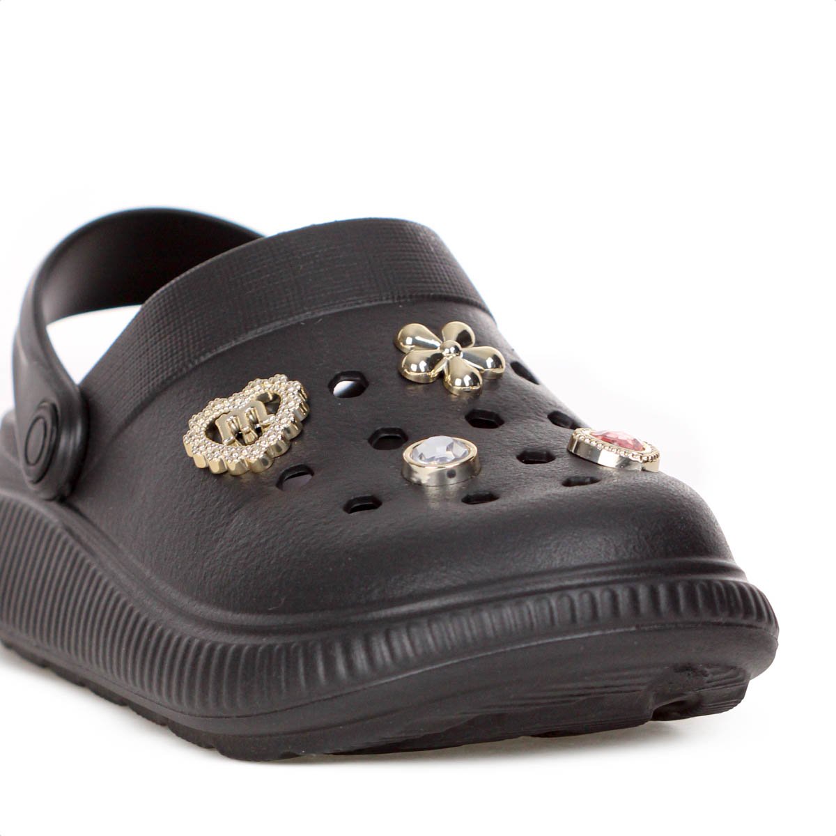 Sandalia Babuche Molekinha Clog Preto - Infantil Preto 8
