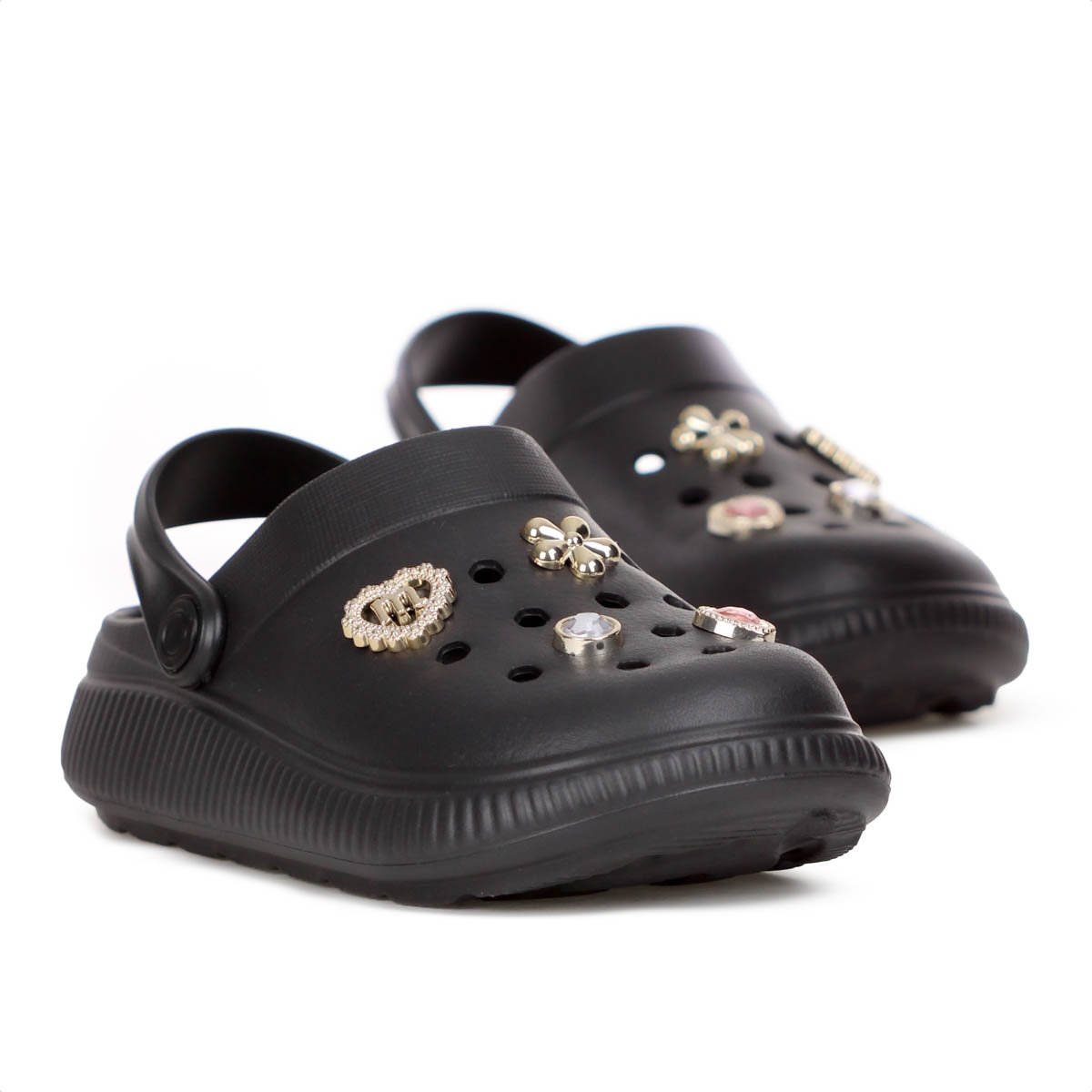 Sandalia Babuche Molekinha Clog Preto - Infantil Preto 7