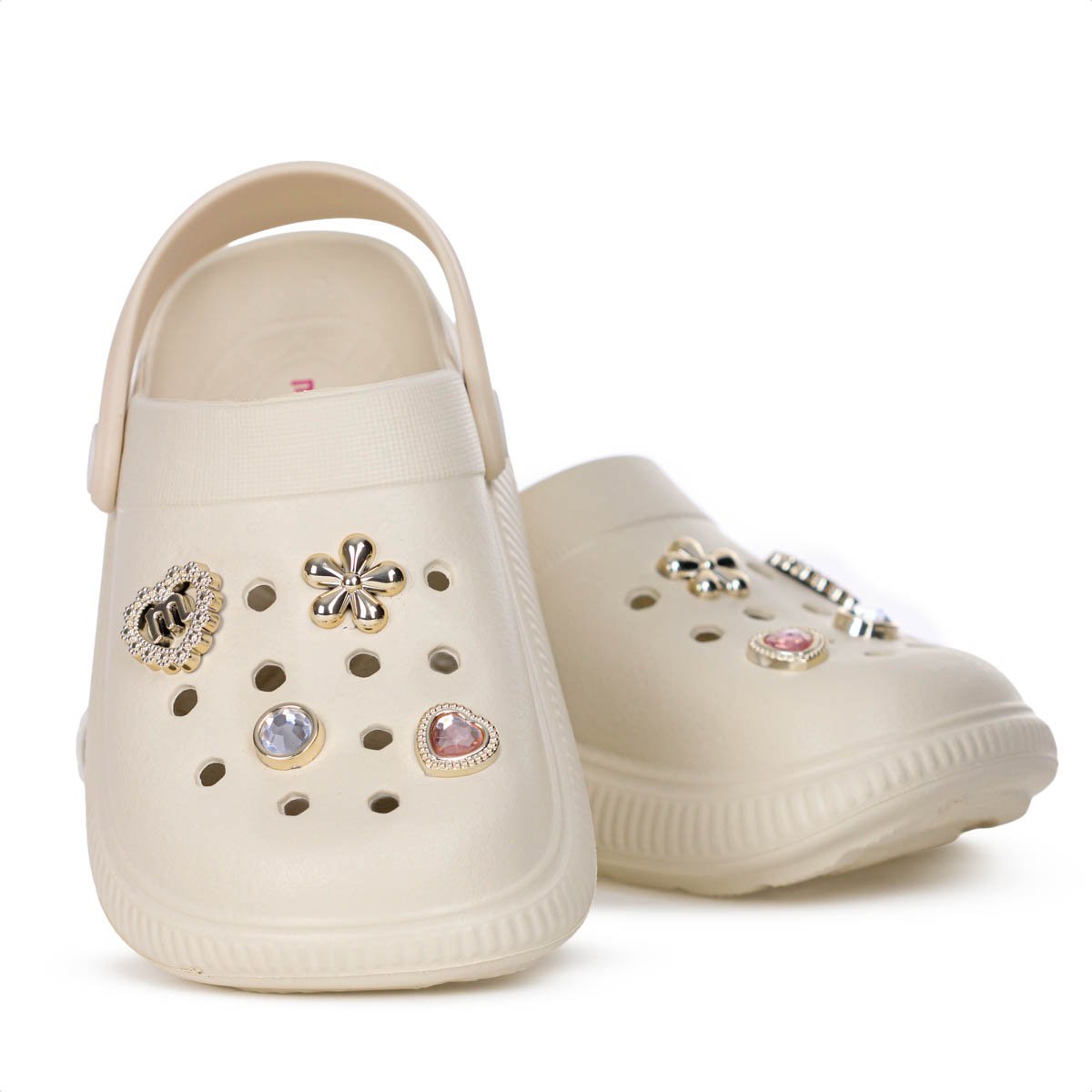 Sandalia Babuche Molekinha Clog Creme - Infantil Off White 5